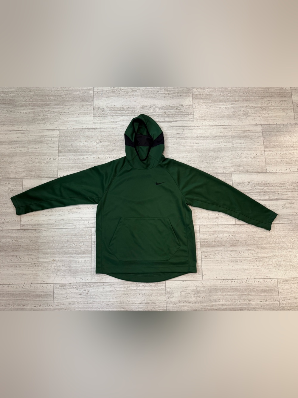 Nike Dri-FIT Green Pullover Hoodie Men’s XL Athletic Training Sweatshirt